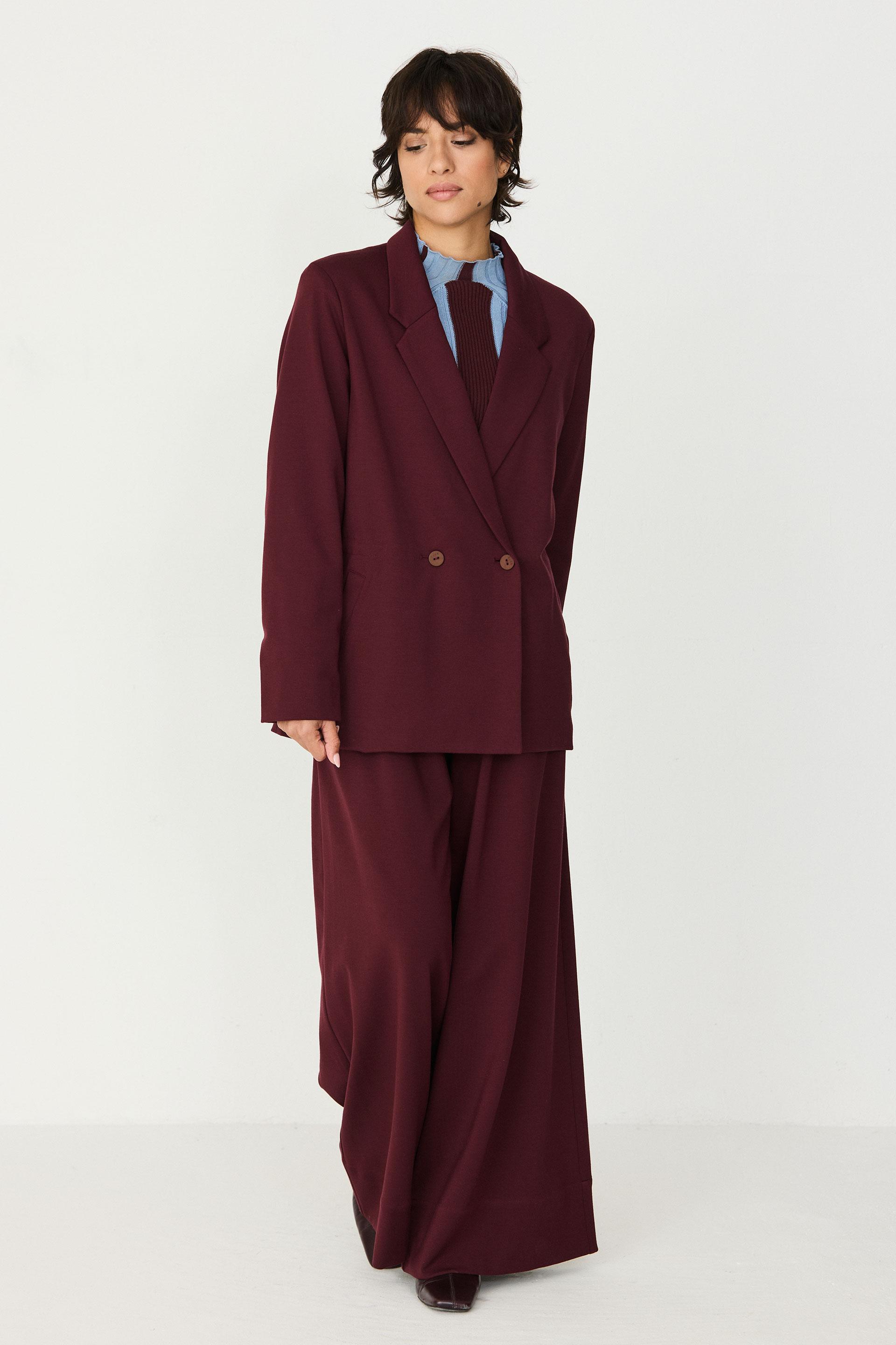 SKFK Nia Trouser Damen Palazzo Tencel Hose braun
